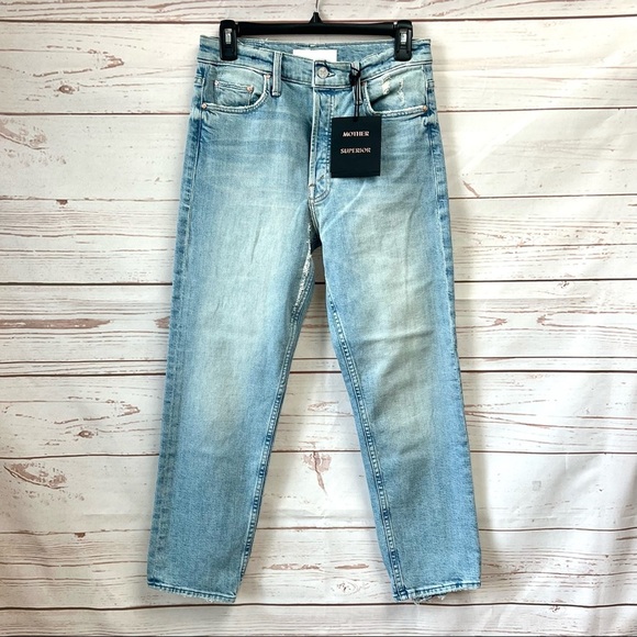 NWT Mother Superior High Rise Tomcat Distressed Ankle Jeans in Bless You - Picture 2 of 14